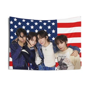 Xlov Members American Flag, Xlov Concert Banner, Xlov Kpop Flag, Xlov Imma Be, XLOV 2025