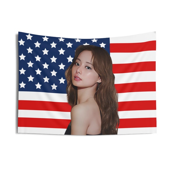 Twice Tzuyu Captivating Visuals Photo Flag Banner, Tzuyu American Tapestry, Tzuyu Merch Decor, Gift for Tzuyu , Twice One Spark