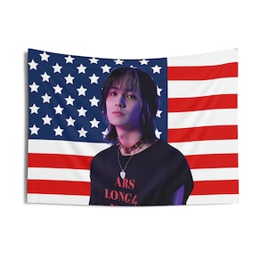 Xdinary Heroes Jooyeon Concept Photo American Flag, Xdinary Heroes Concert Banner, Xdinary Heroes Kpop Flag, XDH World Tour, XDH 2025