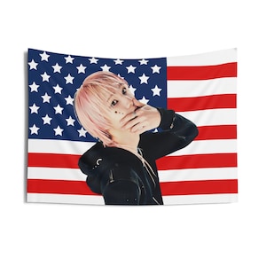 P1Harmony Soul Duh American Flag, P1Harmony Concert Banner, P1Harmony Kpop Flag,  P1Harmony Sad Song, p1harmony tour 2025