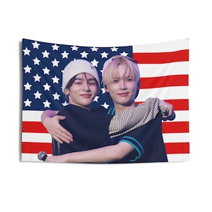 Zhang Hao Hanbin Hug American Flag, Zerobaseone Concert Banner, Zb1 Kpop Flag, Zerobaseone Good So Bad, Zerobaseone Timeless World