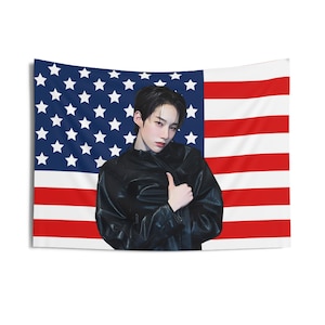 Xlov Rui Stunning American Flag, Xlov Concert Banner, Xlov Kpop Flag, Xlov Imma Be, XLOV 2025