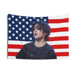 The Boyz Sunwoo Unexpected American Flag, The Boyz Concert Banner, The Boyz Kpop Flag,  The Boyz Unexpected, The Boyz 100Red, The B Land
