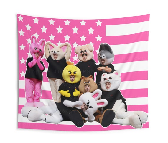 SKZ Members Skzoo Costume American Flag, Stray Kids Skzoo Pink