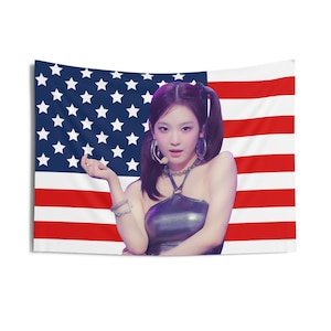 Aespa Ningning Idol American Flag, Aespa Concert Banner, Aespa Kpop Flag, Whiplash Universe, Aespa Synk Parallel Line, Aespa Tour 2024