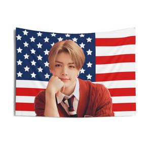 AndTeam Maki Birthday Photo American Flag, &Team Concert Banner, AndTeam Kpop Flag, AndTeam Yukiakari, AndTeam 2025