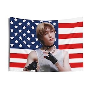 P1Harmony Jongseob Tank Top American Flag, Jongseob American Tapestry, P1Harmony Sad Song, p1harmony tour 2024