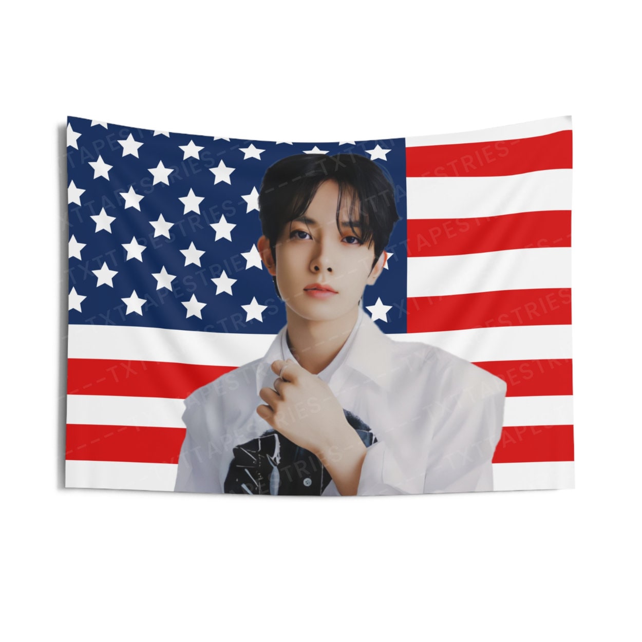 Enha Heeseung Mesmerizing Visuals American Flag, Enha Concert Banner, Enha Kpop Flag, Enha Desire Unleash, Enha World Tour