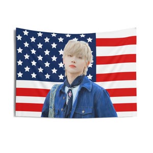 AndTeam Nicholas in Denim American Flag, &Team Concert Banner, AndTeam Kpop Flag, AndTeam Go in Blind, AWAKEN THE BLOODLINE, AndTeam 2025