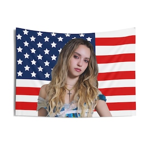 Katseye Daniela Visuals American Flag,  Katseye Concert Banner, Katseye Kpop Flag, Katseye Touch, Katseye 2025
