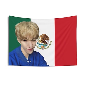 Seventeen DK Blonde Hair Mexico Flag, Seventeen Kpop Flag, Seventeen follow again, Seventeen Spill the Feels, Seventeen World tour