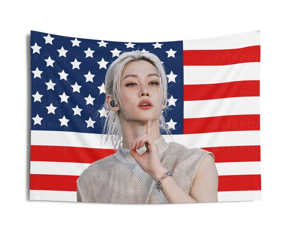 Stray Kids Felix Stunning Visuals American Flag, Stray Kids Felix