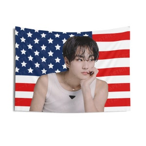 Jungwon Tank Top American Flag, Enha Concert Banner, Enha Kpop Flag, Enha Desire Unleash, Enha World Tour