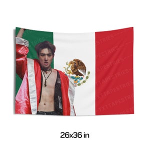 Ateez Mingi Abs Flaggenbanner, Ateez Konzertbanner, Ateez Kpop Flagge, Goldene Stunde Teil 2, Ateez Will To Power, Ateez World Tour