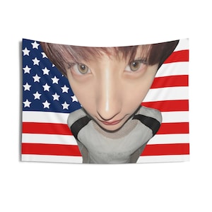 Riize Anton Super Close-Up Shot  Photo Flag Banner, Anton American Tapestry, Anton Merch Decor, Love 119, 119 Riize