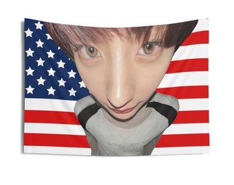Riize Anton Super Close-Up Shot  Photo Flag Banner, Anton American Tapestry, Anton Merch Decor, Love 119, 119 Riize
