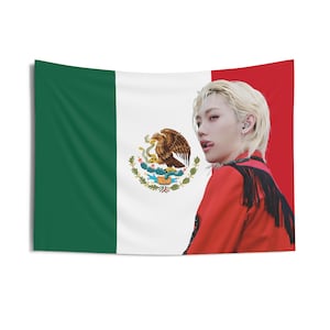 Felix Visuals Mexican Flag, Stray Kids Concert Banner, SKZ Kpop Banner, Stray Kids Ate, Skz DominAte, Stray Kids 2025