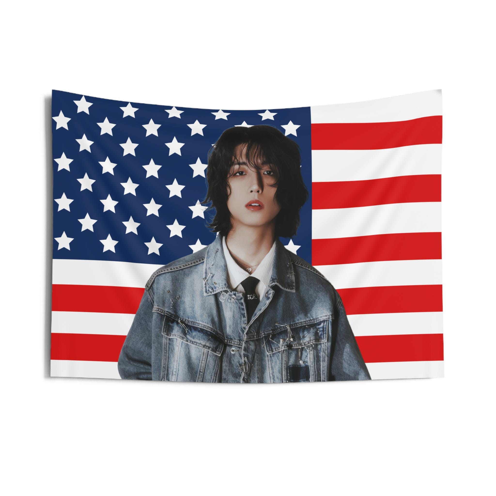 Xdinary Heroes Junhan Visuals American Flag, Xdinary Heroes