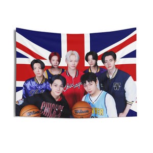Enha Members Basketball UK Flag, Enha Concert Banner, Enha Kpop Flag, Enha No Doubt, Enha World Tour