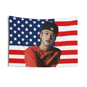 Riize Sohee Wearing Cap Photo Banner, Sohee American Tapestry, Sohee Merch Decor, Love 119, 119 Riize