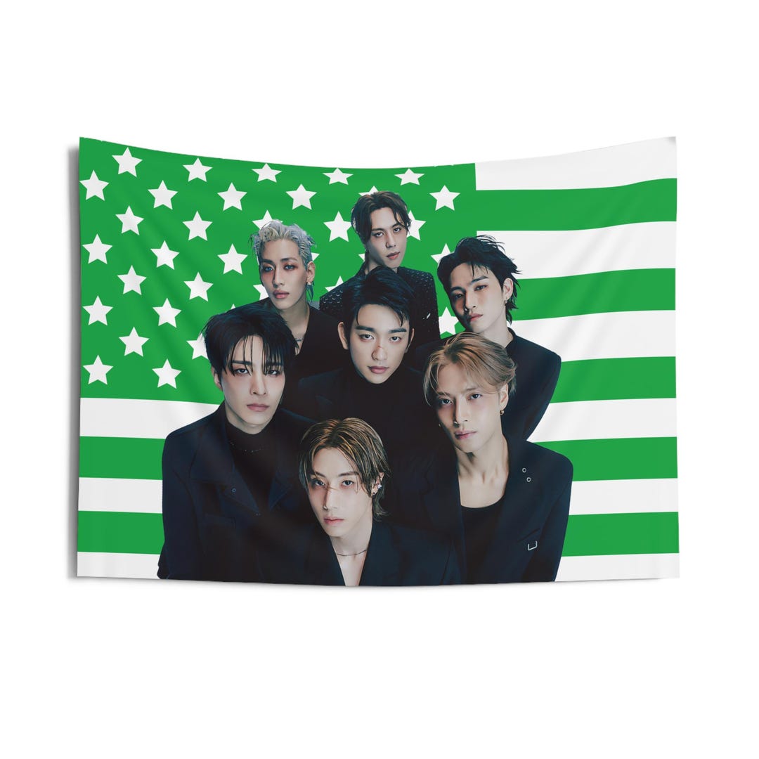 GOT7 Members Green American Flag, GOT7 Concert Banner, GOT7 Kpop Flag ...