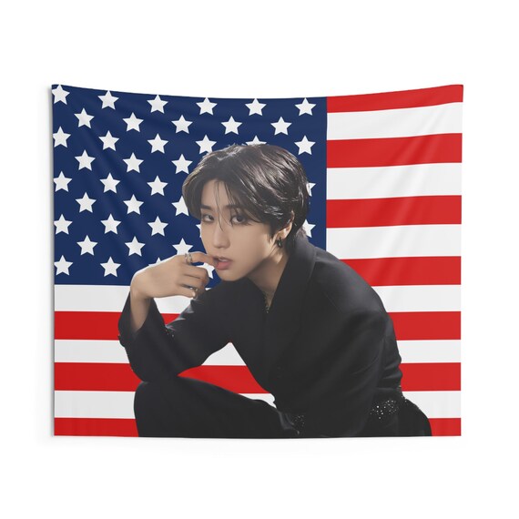 Skz ハン ドミネイト 日本 アメリカ国旗、Stray Kids コンサート