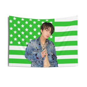 Nct Jungwoo Abs Green American Flag, Nct Concert Banner, Nct Kpop Flag, Nct 127, Nct Candy Factory, NCT Tour 2025