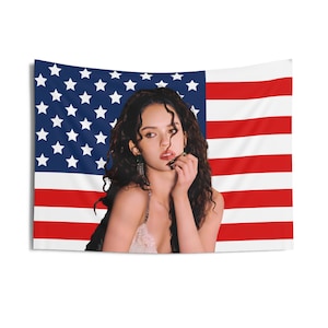 Katseye Daniela Pretty Face American Flag, Katseye Concert Flag, Katseye Kpop Banner, Katseye Beautiful Chaos, Katseye 2025