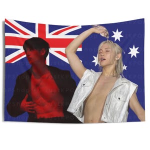 SKZ Bang Chan Felix Abs Australijska flaga, Han Bang Chan Felix Australijski gobelin, Stray Kids Ate, SKZ Mountains, Sprawiasz, że Stray Kids zostają