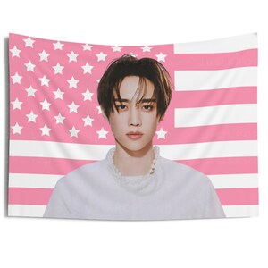 The Boyz Sunwoo Stunning Visuals American Flag, the Boyz Sunwoo