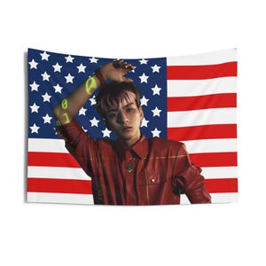 Xdinary Heroes O.de Concept Photo American Flag, Xdinary Heroes Concert Banner, Xdinary Heroes Kpop Flag, XDH World Tour, XDH 2025