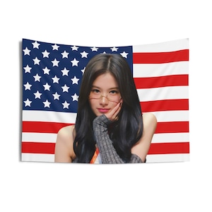 Twice Sana Visuals American Flag, Twice Concert Banner, Twice Kpop Flag, Twice Strategy, Twice Guess My Strategy