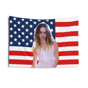 Katseye Daniela Weißes Kleid Amerikanische Flagge, Katseye Konzert Flagge, Katseye Kpop Banner, Katseye Schönes Chaos, Katseye 2025