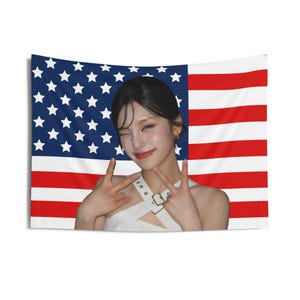 Itzy Yeji Cute Smile American Flag, Itzy Concert Banner, Itzy Kpop Flag, Itzy Gold, Itsy Tour 2024