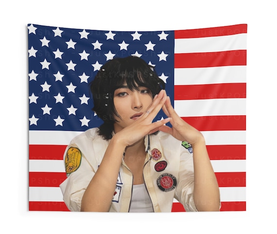 ATEEZ ソンファ Seonghwa アメリカ トレカ くま America Seonghwa Insane Face Card American Flag, Ateez Concert