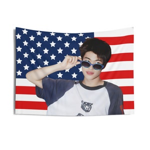 Riize Sohee Cute Pose  Photo Banner, Sohee American Tapestry, Sohee Merch Decor, Love 119, 119 Riize
