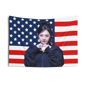 Aespa Ningning Hoodie American Flag, Aespa Concert Banner, Aespa Kpop Flag, Whiplash Universe, Aespa Synk Parallel Line, Aespa Tour 2025