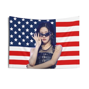 Kiof Haneul American Flag, Kiss Of Life Concert Banner, Kiss Of Life Concert Kpop Flag, Kiof Lose Yourself, Kiof Sticky