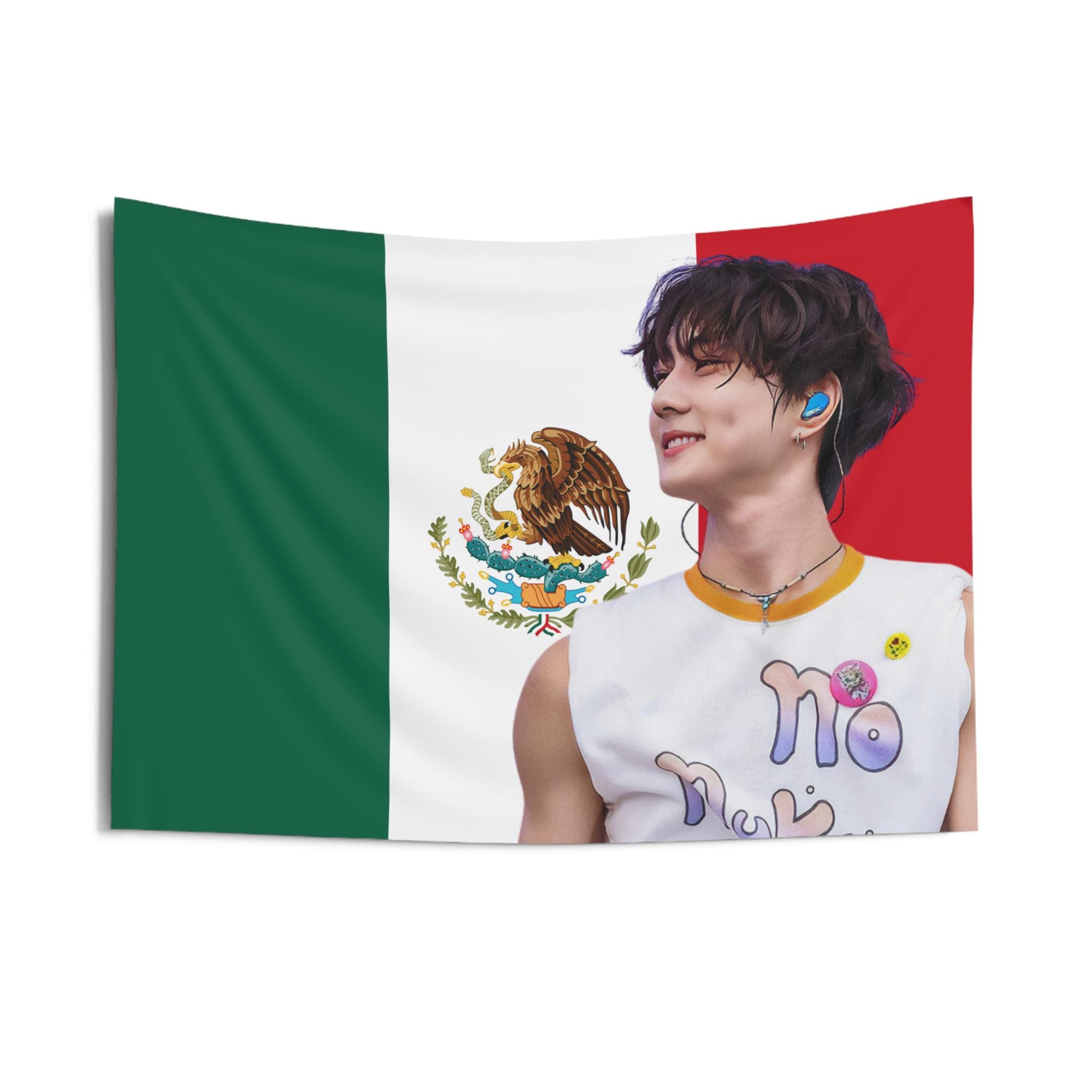 Enha Jungwon Dimple Mexican Flag, Enha Concert Banner, Enha