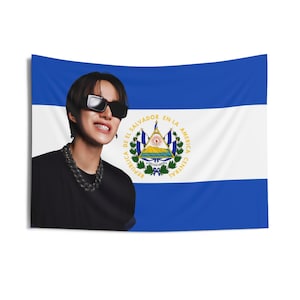 Nct Jungwoo Cute Smile El Salvador Flag, Nct Concert Banner, Nct Kpop Flag, Nct 127, Nct Candy Factory, NCT Tour 2025