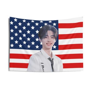 Sunghoon Beautiful Smile American Flag, Enha Concert Banner, Enha Kpop Flag, Enha No Doubt, Enha World Tour