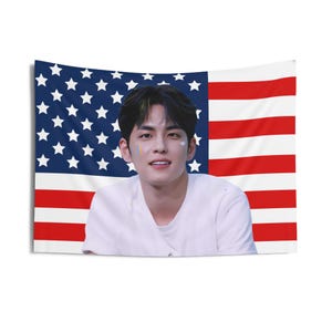 Day6 Wonpil Face Card American Flag, Day6 Concert Banner, Day6 Kpop Flag, Day6 World Tour, Day6 2015