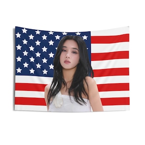 Katseye Sophia in White Outfit American Flag, Katseye Concert Banner, Katseye Kpop Flag, Katseye Touch, Katseye 2025