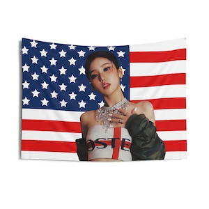 Itzy Yeji Face Card American Flag, Itzy Yeji American Tapestry, Itzy Gold, Itsy Tour 2024