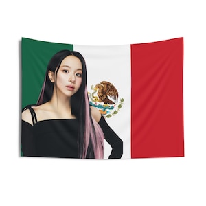 Twice Chaeyoung pink highlights Mexican Flag, Twice Concert Banner, Twice Kpop Flag, Twice Strategy, Twice Guess My Strategy