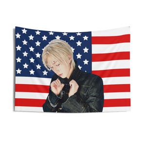 P1Harmony Theo Duh American Flag, P1Harmony Concert Banner, P1Harmony Kpop Flag,  P1Harmony Sad Song, p1harmony tour 2025