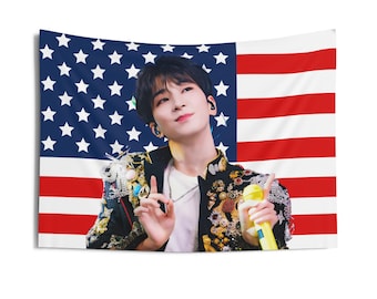 Wonwoo Stunning Photo Blanket, Seventeen Blanket, Kpop Blanket