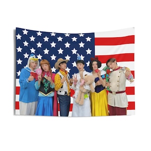 P1Harmony Members Cute Customs American Flag, P1Harmony Concert Banner, P1Harmony Kpop Flag, P1Harmony Pretty Boy, P1harmony tour 2025