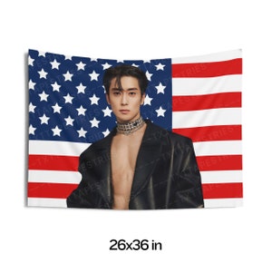 Nct Jaehyun Photoshoot American Flag, Nct Concert Banner, Nct Kpop Flag, Nct 127, Nct Candy Factory, NCT Tour 2025