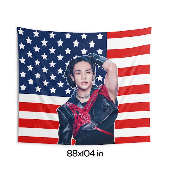 Stray Kids ヒョンジン ブランケット タペストリー フラッグ Stray Kids ヒョンジン ブランケット タペストリー フラッグ